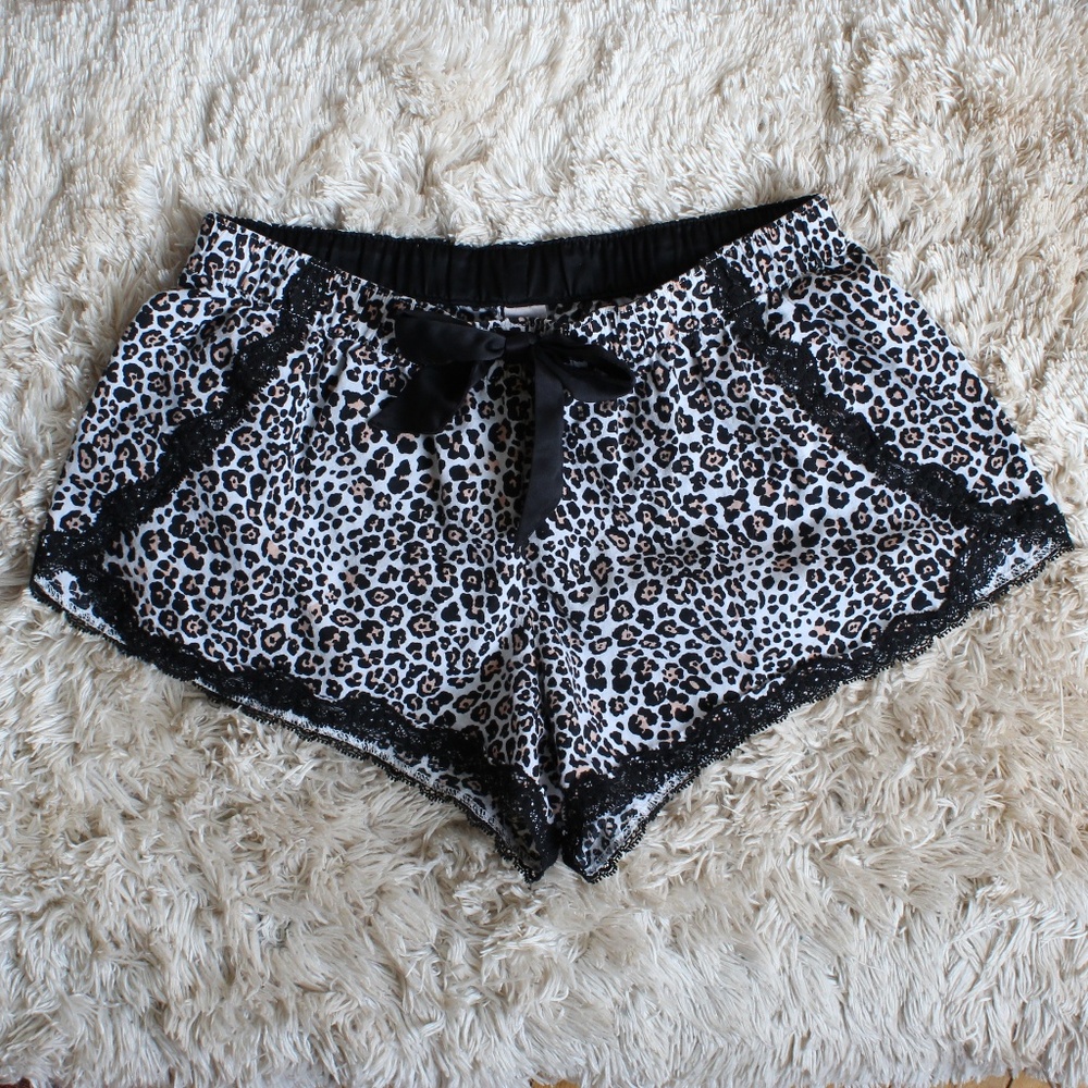 Victoria's Secret Leopard Cotton Sleep Shorts XS